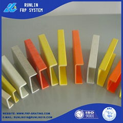 high strength frp fiberglass C channel