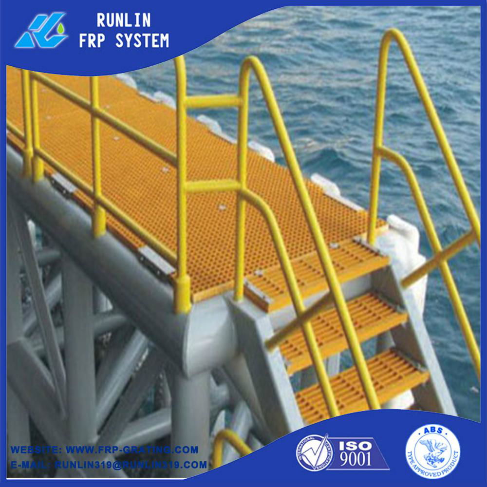 anti slip hight strength frp handrail ISO9001 ABS SGS certificate  5