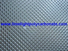 Prismatic polycarbonate sheet embossed polycarbonate sheet embossed pc sheet