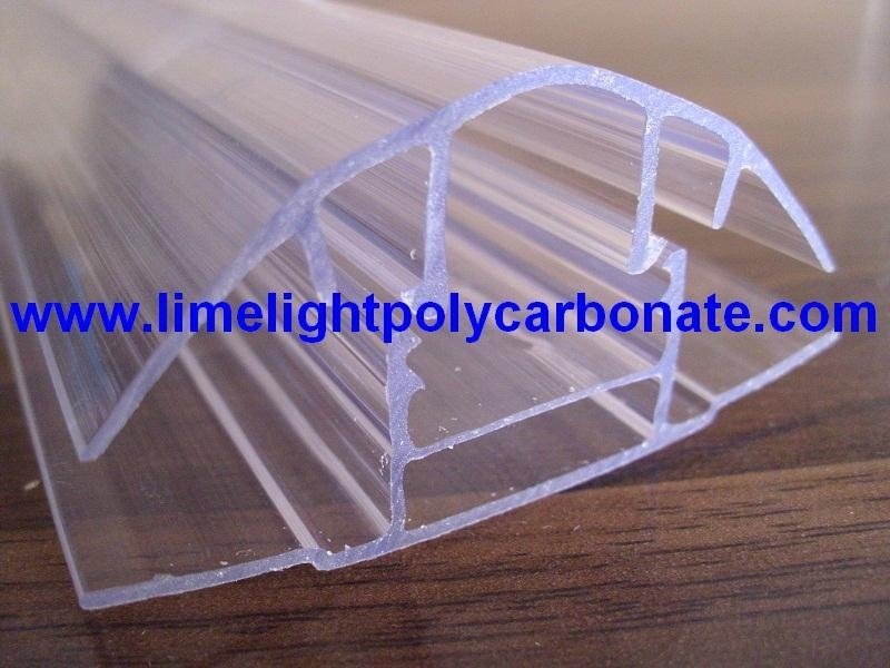 Polycarbonate Cap & Base Profile, Polycarbonate H Clip