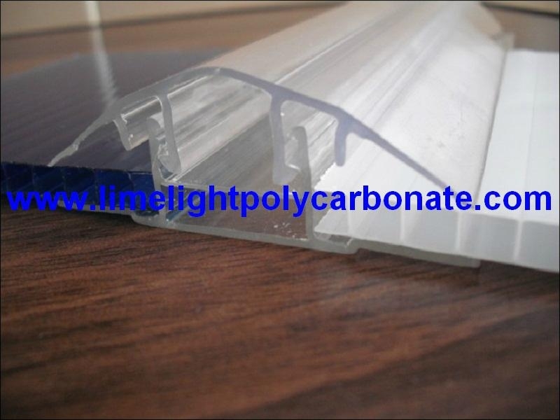 Polycarbonate Cap & Base Profile for Polycarbonate Sheet