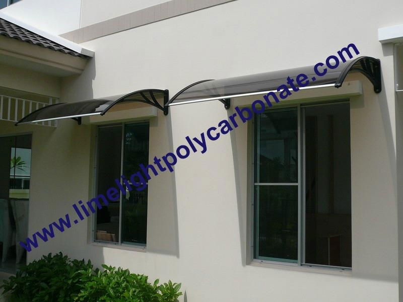 Polycarbonate awning DIY awning door canopy window awning rain awning rain shed rain shelter PC awning canopy polycarbonate