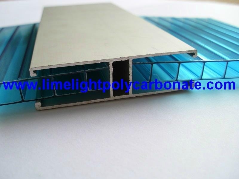 Aluminium H Profile for Multiwall Polycarbonate Sheet