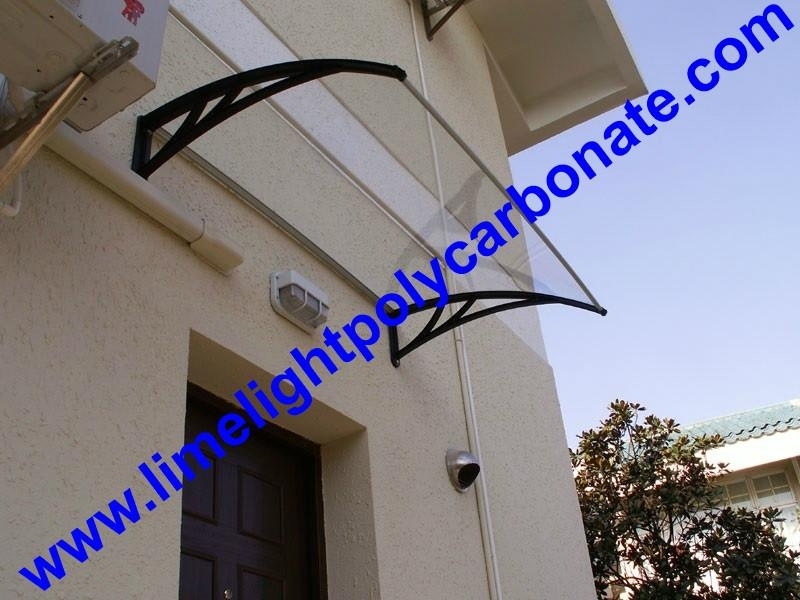 Polycarbonate awning DIY awning door canopy window awning rain awning rain shed rain shelter PC awning canopy polycarbonate