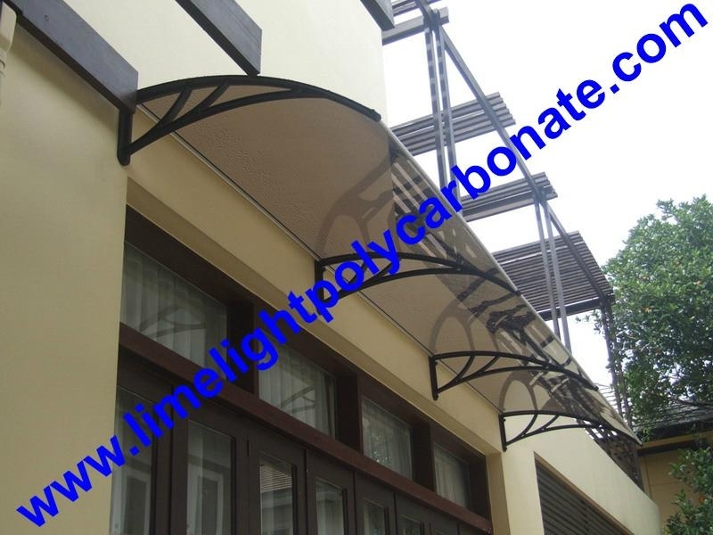 Polycarbonate awning DIY awning door canopy window awning rain awning rain shed rain shelter PC awning canopy polycarbonate