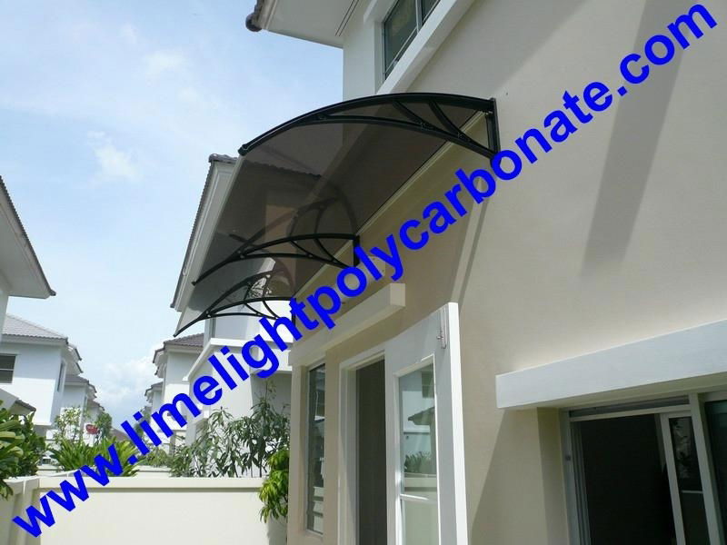 Polycarbonate awning DIY awning door canopy window awning rain awning rain shed rain shelter PC awning canopy polycarbonate