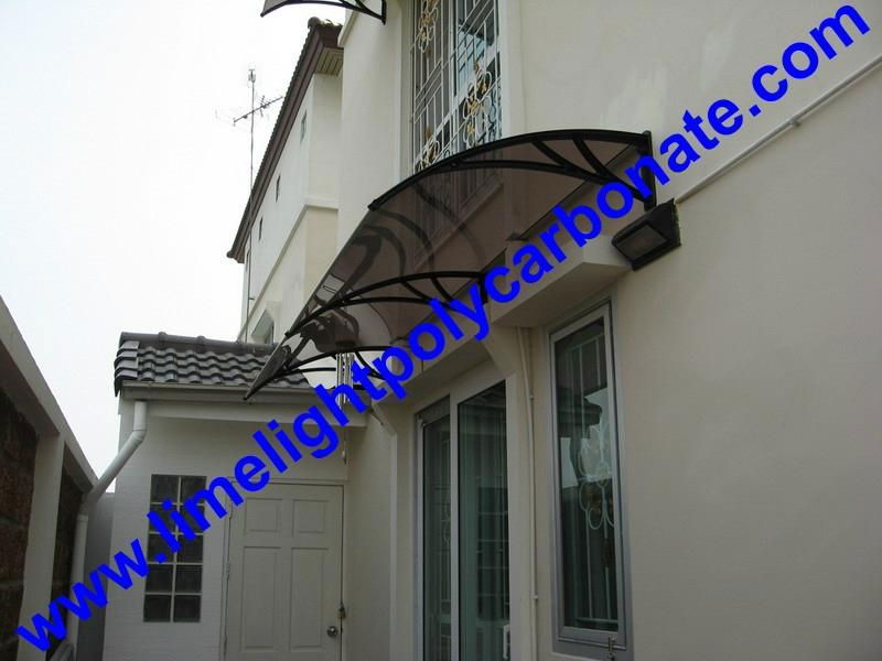 Polycarbonate awning DIY awning door canopy window awning rain awning rain shed rain shelter PC awning canopy polycarbonate