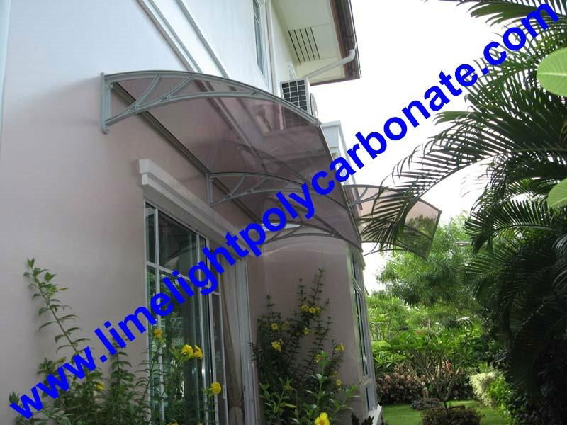 Polycarbonate awning DIY awning door canopy window awning rain awning rain shed rain shelter PC awning canopy polycarbonate