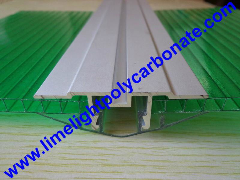 Polycarbonate cap & aluminium base profile H clip profile H profile H connector 3