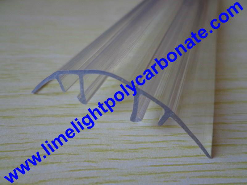 Polycarbonate cap & aluminium base profile H clip profile H profile H connector 4