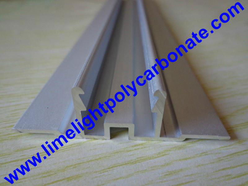 Polycarbonate cap & aluminium base profile H clip profile H profile H connector 5