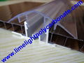 Polycarbonate cap & aluminium base profile H clip profile H profile H connector