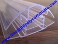 polycarbonate connector polycarbonate cap & base profile pc sheet accessories