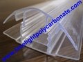 polycarbonate connector polycarbonate cap & base profile pc sheet accessories