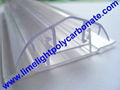 polycarbonate connector polycarbonate cap & base profile pc sheet accessories