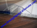 polycarbonate connector polycarbonate cap & base profile pc sheet accessories