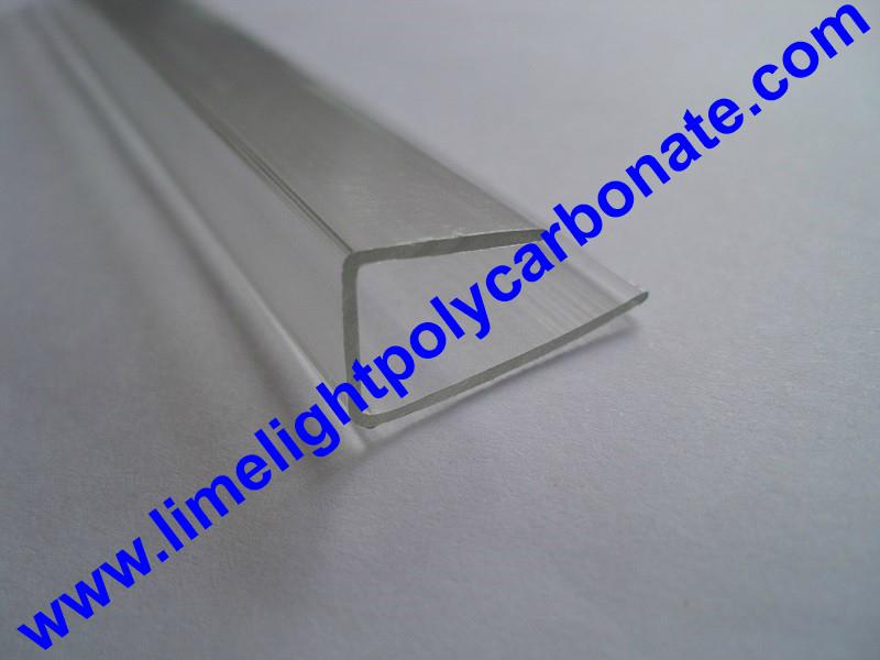 PC-U profile for polycarbonate hollow sheet with thickness 4mm 6mm 8mm 10mm 16mm 5