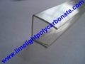 PC-U profile for polycarbonate hollow sheet with thickness 4mm 6mm 8mm 10mm 16mm