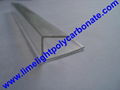 PC-U profile for polycarbonate hollow sheet with thickness 4mm 6mm 8mm 10mm 16mm 9