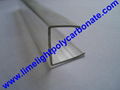 PC-U profile for polycarbonate hollow sheet with thickness 4mm 6mm 8mm 10mm 16mm 7