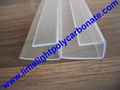 PC-U profile for polycarbonate hollow sheet with thickness 4mm 6mm 8mm 10mm 16mm 10
