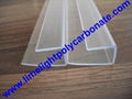 PC-U profile for polycarbonate hollow sheet with thickness 4mm 6mm 8mm 10mm 16mm