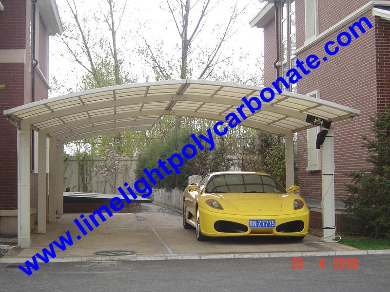 Set de remplacement 3 panneaux polycarbonate gris carport camping car