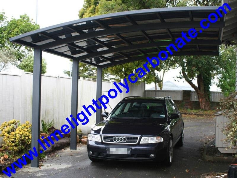 single aluminium awning with white frame and bronze polycarbonate solid roofing 5