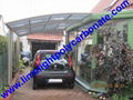 carport awning with powder coated aluminium alloy frame and polycarbonate sheet 12