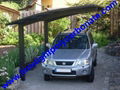 carport awning with powder coated aluminium alloy frame and polycarbonate sheet 16