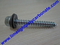 Self drilling wood screw with EPDM gasket for polycarbonate sheets & PVC sheets  3