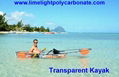 Clear kayak, clear canoe, transparent kayak, transparent canoe, crystal kayak, crystal canoe, polycarbonate kayak, polycarbonate canoe, PC kayak, PC canoe, clear bottom kayak, clear bottom canoe, see through kayak, see through canoe, see bottom kayak, see bottom canoe, sea-thru kayak, kayak paddling, fishing kayak, tour kayak, water sport kayak, resort kayak, adventure kayak, adventure canoe, ocean kayak, ocean canoe, unbreakable kayak, unbreakable canoe, clear blue Hawaii kayak, Molokini kayak, full transparent kayak, 100% clear kayak canoe