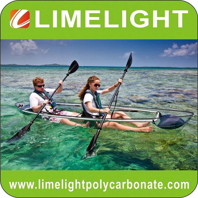 polycarbonate kayak canoe polycarbonate transparent kayak canoe PC clear kayak 3