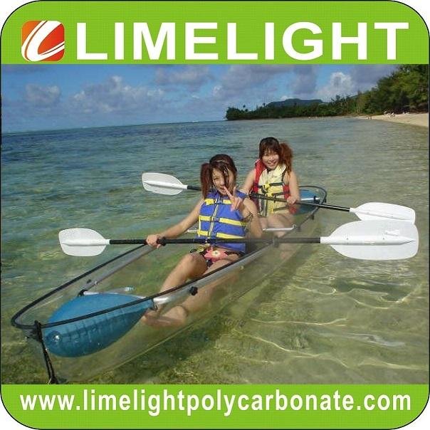 polycarbonate kayak canoe polycarbonate transparent kayak canoe PC clear kayak 4