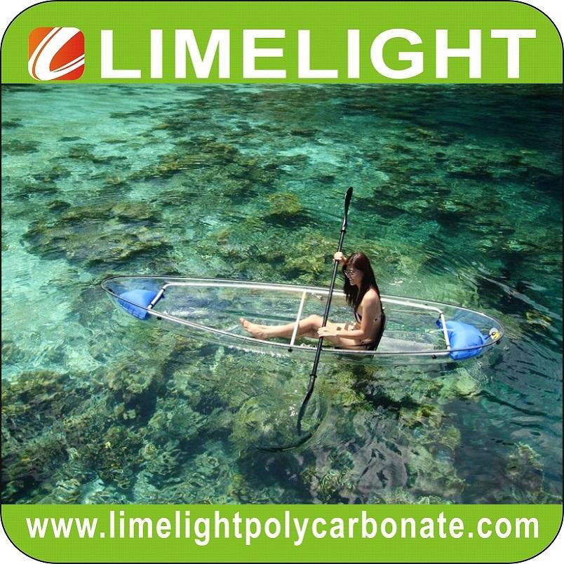 polycarbonate kayak canoe polycarbonate transparent kayak canoe PC clear kayak 2