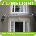 Door canopy polycarbonate awning DIY