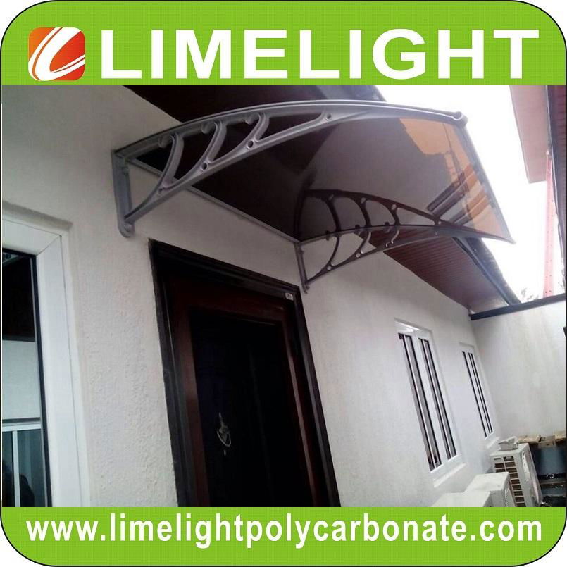 DIY polycarbonate awning DIY PC door canopy window awning sun awning rain shed 3