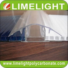 polycarbonate connector polycarbonate cap & base profile pc sheet accessories