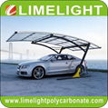 Cantilever carport with powder coated aluminium alloy frame and polycarbonate 19