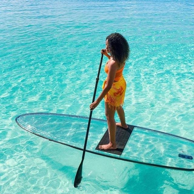 clear paddle board, clear SUP, transparent SUP, clear SUP board, transparent paddle board, transparent SUP board, see through paddle board, clear stand up board, transparent stand up board, clear stand up paddle board, transparent stand up paddle board