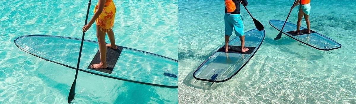 Clear Paddle Board, Clear SUP Paddle Board, Clear SUP, Clear Stand UP Paddle Board