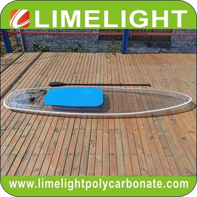 transparent paddle board, transparent SUP, transparent SUP paddle board, transparent board, transparent stand-up board, transparent stand up paddle board