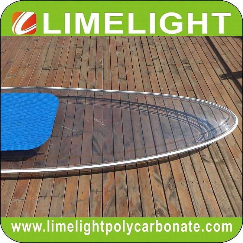 Clear paddle board clear SUP board transparent paddle board clear bottom board 3