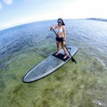 transparent paddle board, transparent SUP, transparent SUP paddle board, transparent board, transparent stand-up board, transparent stand up paddle board