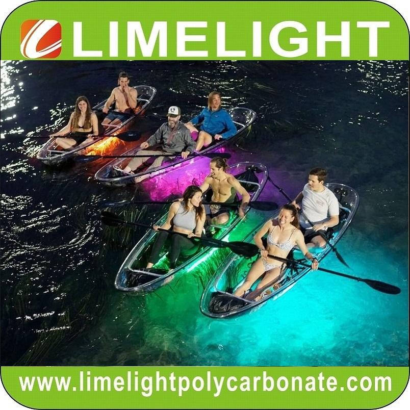 Spectrum LED Lighting System for clear kayak and transparent kayak 2