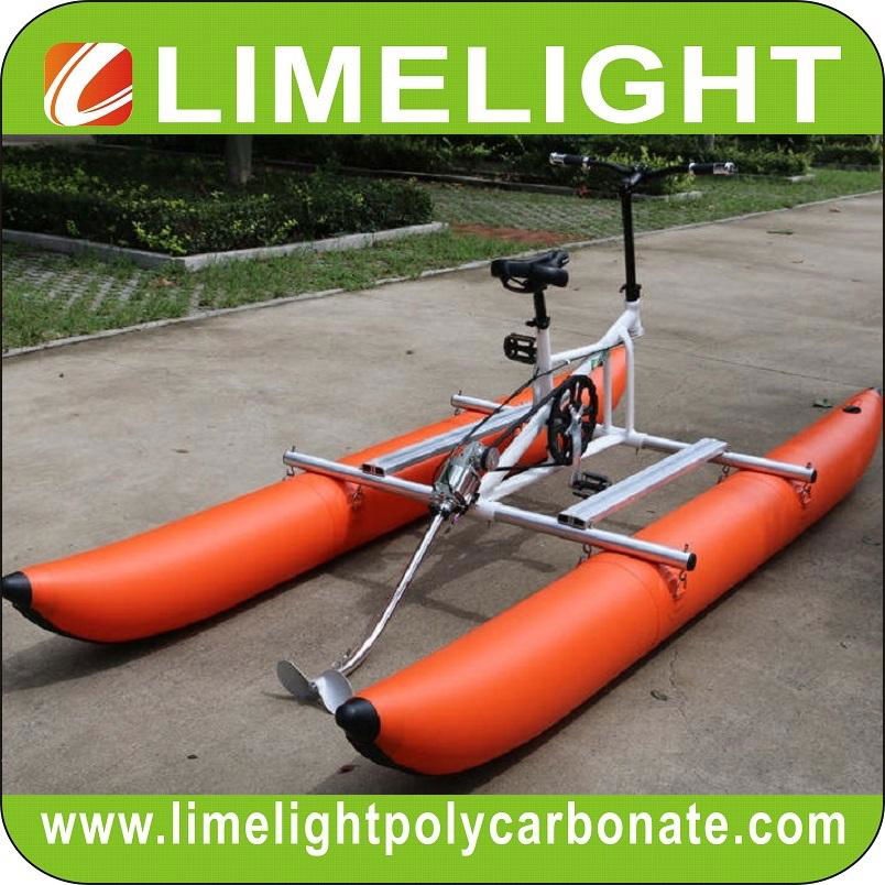 Water Bike Inflatable PVC Pontoons Water Bicycle Sea Bike Water Pedal Bicycle 2