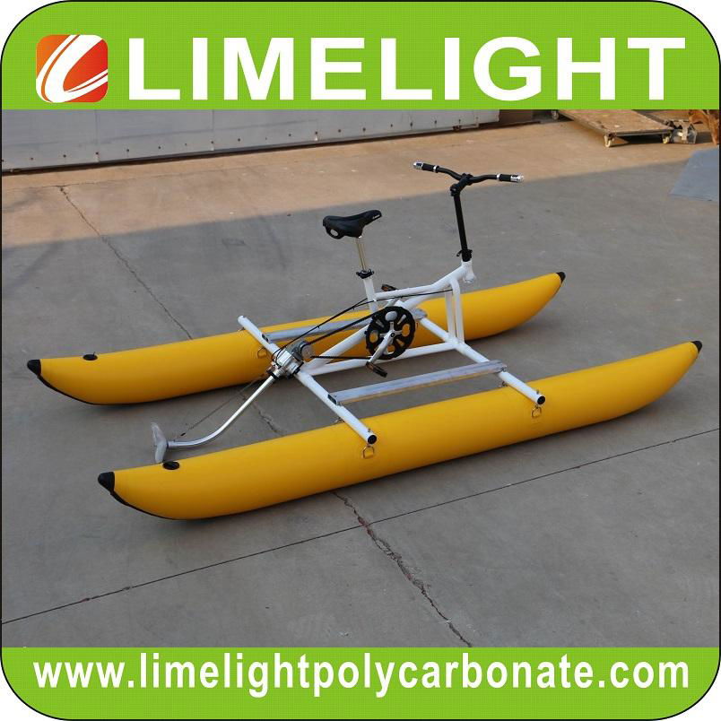 Water Bike Inflatable PVC Pontoons Water Bicycle Sea Bike Water Pedal Bicycle 4