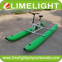 Water Bike Inflatable PVC Pontoons Water Bicycle Sea Bike Water Pedal Bicycle