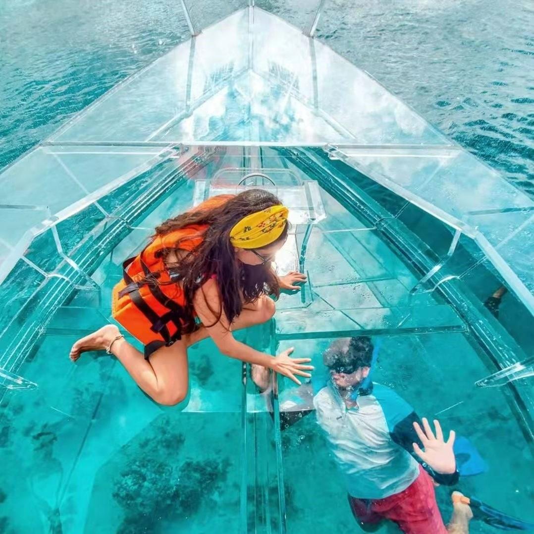 Clear boat transparent boat polycarbonate boat crystal boat see through boat 20
