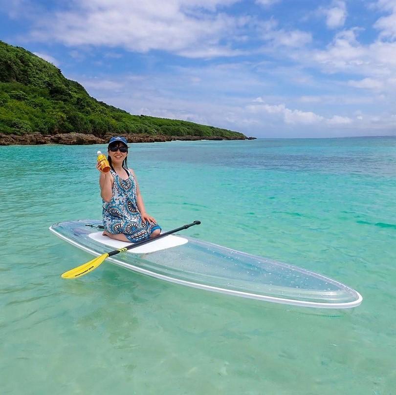 Clear SUP transparent paddle board crystal clear SUP board clear paddle board 17